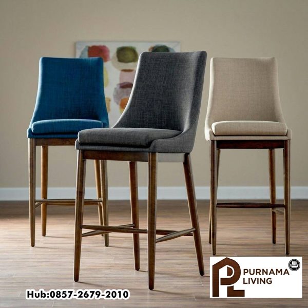 Kursi Barbel Sasha Espresso Barrel Back