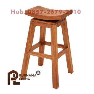 Kursi Bar Tanpa Sandaran Kaki Tinggi