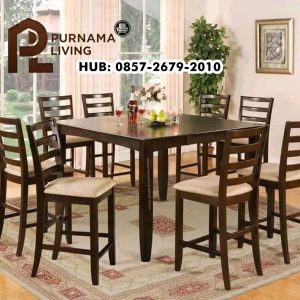 Set Meja dan Kursi Konter Dapur