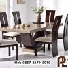 purnama living Meja Makan Marmer 6 Kursi