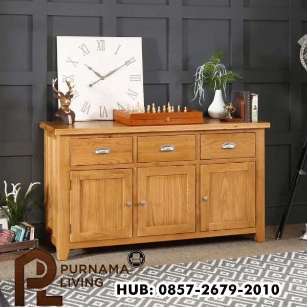 Bufet Jati Minimalis Cheshire 2