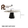 Meja Makan Marmer Kaki Stainless 6 Kursi