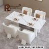 Meja Makan Mewah Modern Marmer