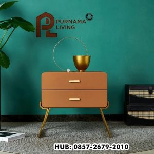 Meja Nakas Stainless Minimalis Rosalia