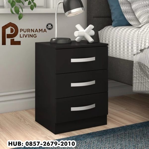Meja Tempat Tidur Joselyn 3 Laci