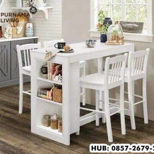 Meja Makan Kayu Tinggi