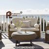 Set Sofa Santai Rotan Luar Ruangan Plantation dengan Meja Kopi Set Sofa Santai Plantation