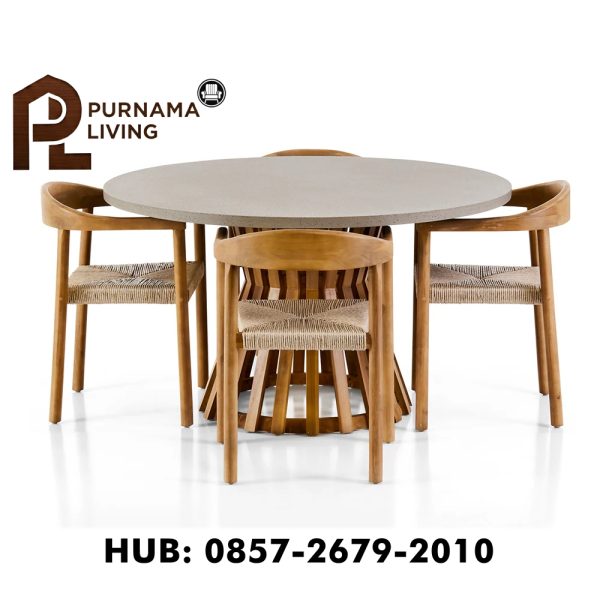 Set Meja Makan Bundar Burleigh