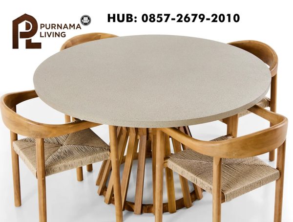 Set Meja Makan Bundar Burleigh