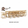 Set Meja Makan Kayu Kingscliff 10 Seat