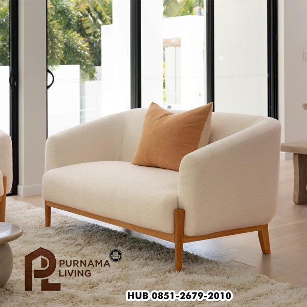 Sofa Santai 2 Dudukan Kain Mewah Fraser Indoor Sofa 2 Dudukan Kain Mewah Fraser