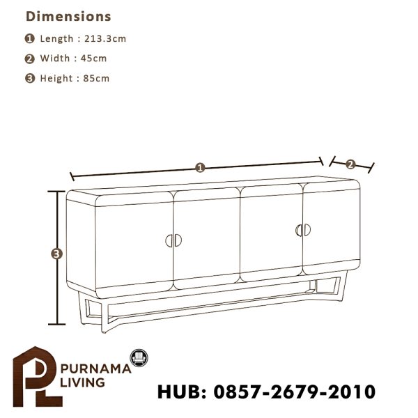 Bufet Samping Dalam Ruangan