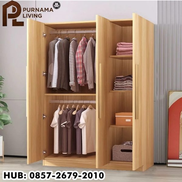 Lemari Baju Gantung Minimalis 3 Pintu