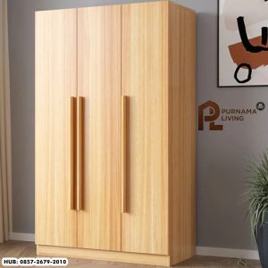 Lemari Baju Gantung Minimalis 3 Pintu