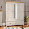 Lemari Baju Minimalis 3 Pintu Downton Grey