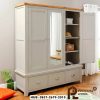 Lemari Baju Minimalis 3 Pintu Downton Grey