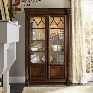 Lemari Pajangan Kayu Jati Modern