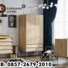 Lemari Pakaian Anak Kayu 2 Pintu