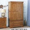 Lemari Pakaian Jati 2 Pintu French Louis