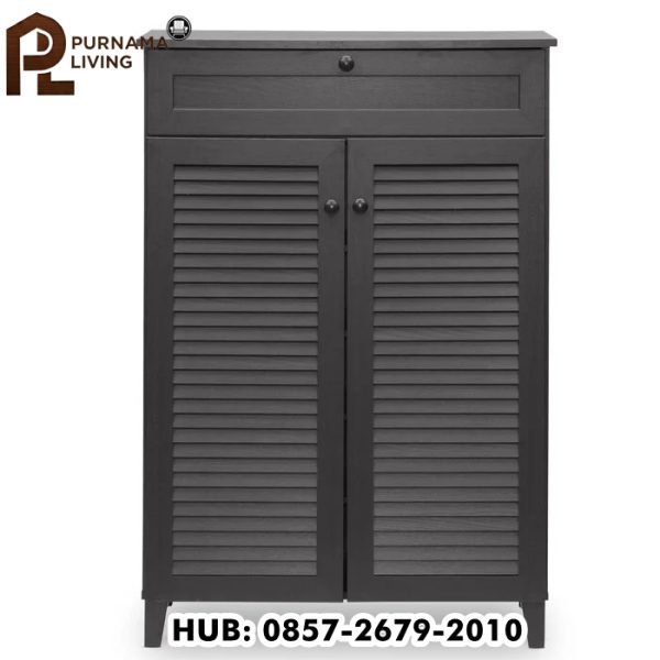 Lemari Sepatu Kayu Klasik