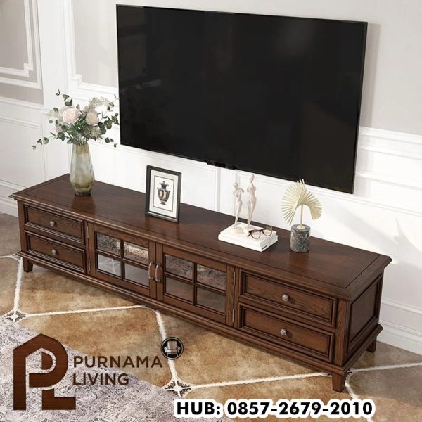Meja TV Antik Minimialis Modern 4 Laci Meja TV Antik Minimialis Modern 4 Laci