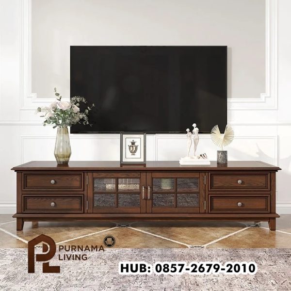 Meja TV Antik Minimialis Modern 4 Laci Meja TV Antik Minimialis Modern 4 Laci