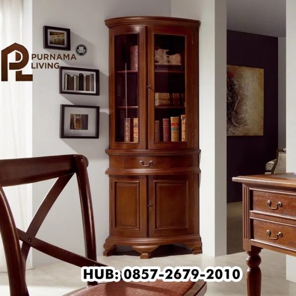 NorthAttleboroughCornerDisplayCabinet Lemari Hias Jati Attleborough