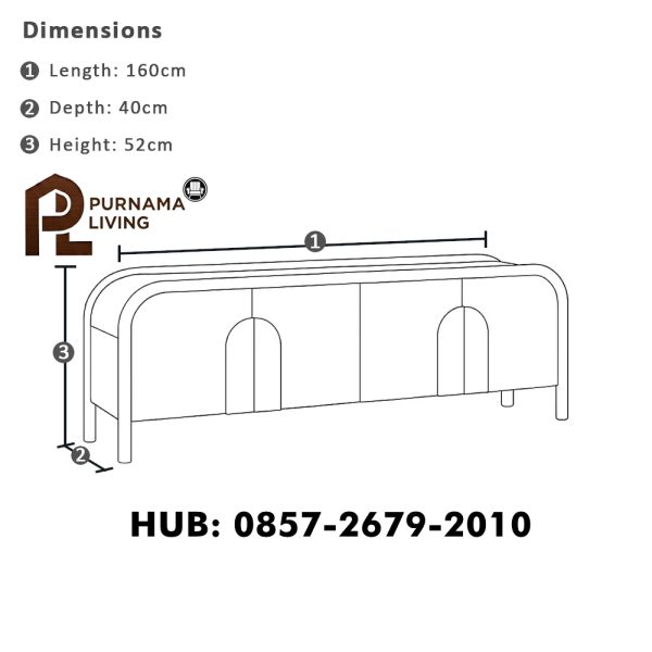 Bufet TV Kayu Terrigal