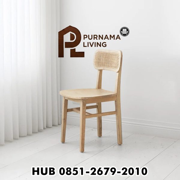 Set Meja Makan Bundar Tamborine 6 Kursi Ettalong