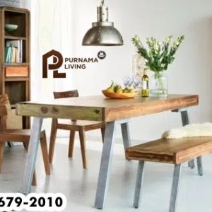 Set Furnitur Kayu Bergaya Retro