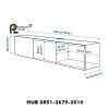 Meja TV Minimalis 3 Pintu
