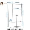 Lemari Pakaian Modern 2 Pintu