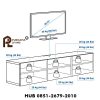 Meja TV Minimalis 3 Pintu