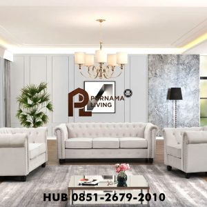 Annavi Set Sofa Tamu Chesterfield Minimalis Modern
