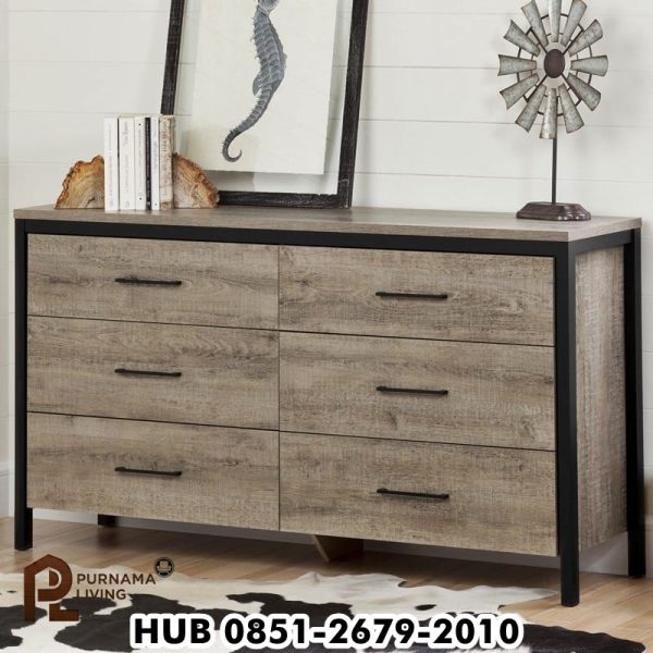 Drawer-Antik-Bolgoso-Mindi Nakas 2 Laci Bolgoso Kayu Jati Model Minimalis