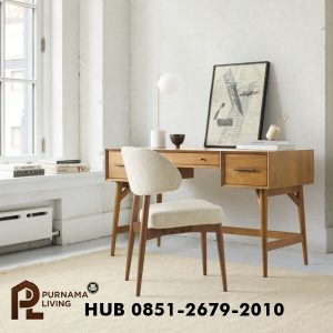 Kobe Meja Belajar Kayu Minimalis