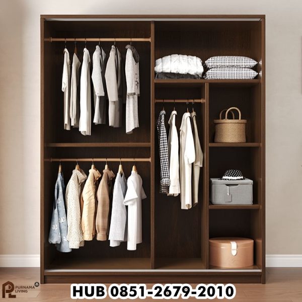 Lemari Baju Pintu Geser Minimalis Modern
