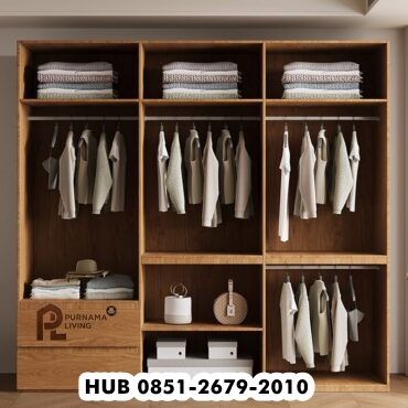 Lemari Pakaian Modern 6 Pintu