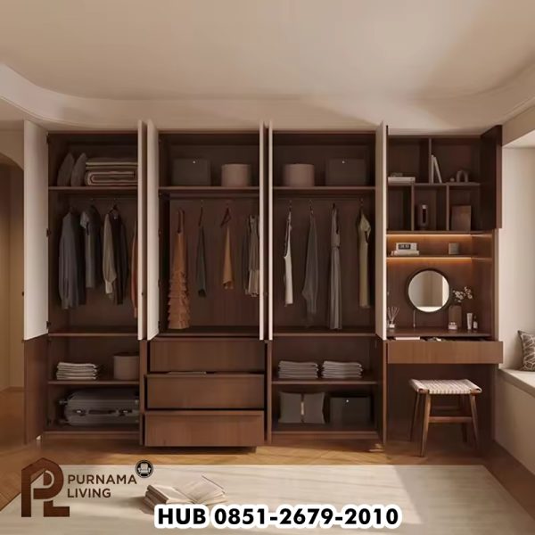 Oulu Lemari Pakaian 6 Pintu Minimalis