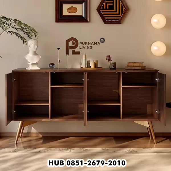 Turku-Sideboard-Cabinet-Ruang-Tamu-4-Pintu Turku Sideboard Cabinet Ruang Tamu