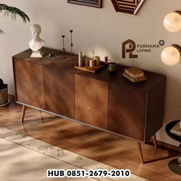 Turku-Sideboard-Cabinet-Ruang-Tamu-Nordic Turku Sideboard Cabinet Ruang Tamu