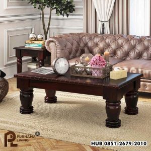 Meja Kopi Persegi Panjang Bergaya Pedesaan Vallecito