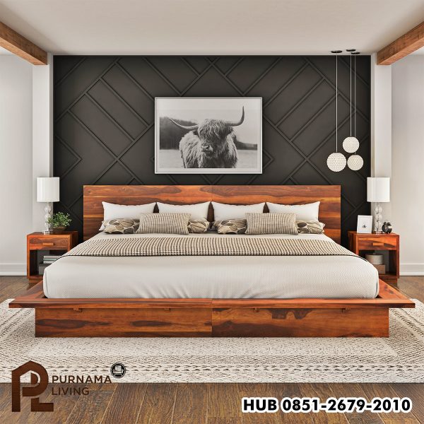 0393823_delaware-solid-wood-platform-bed-frame Difan Minimalis Model Delaware