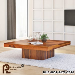 Meja Kopi Alas Persegi Bergaya Pedesaan Brocton