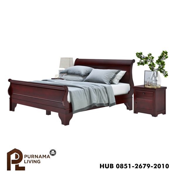 0397619_carina-real-solid-wood-contemporary-platform-sleigh-bed-w-corbel-shaped-feet Difan Giring Kontemporer Carina