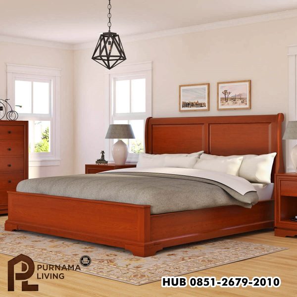 0398946_duanesburg-solid-mahogany-wooden-sleigh-style-platform-bed Difan Modern Gaya Kereta Luncur