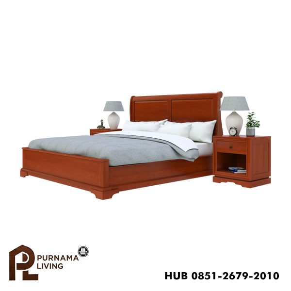0398947_duanesburg-solid-mahogany-wooden-sleigh-style-platform-bed Difan Modern Gaya Kereta Luncur