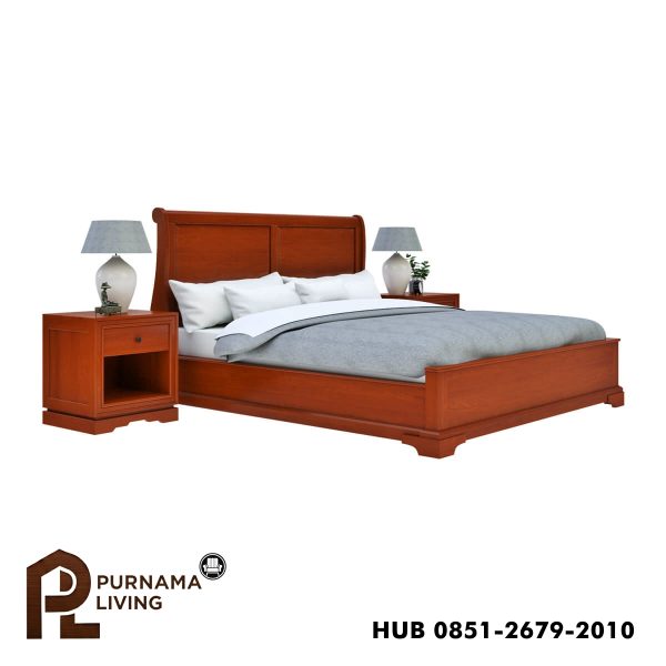 0398949_duanesburg-solid-mahogany-wooden-sleigh-style-platform-bed Difan Modern Gaya Kereta Luncur