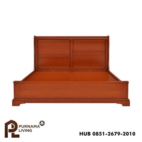 0398954_duanesburg-solid-mahogany-wooden-sleigh-style-platform-bed Difan Modern Gaya Kereta Luncur