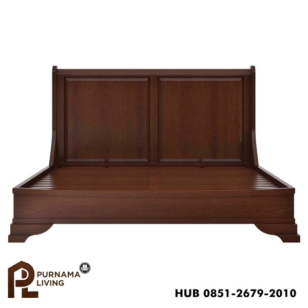 0398992_accoville-traditional-mahogany-wood-platform-panel-bed-frame Difan Panel Platform Tradisional Accoville